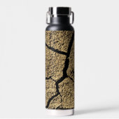 Droge grond gekraakte aarde droogte Koel Jouw naam Waterfles (Voorkant)