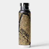 Droge grond gekraakte aarde droogte Koel Jouw naam Waterfles (Links)