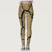Droge grond met gekraakte aarde in droogte leggings (Voorkant)