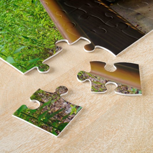 Droge Herfsten North Carolina. Kerstgroeten Legpuzzel (Zijkant)