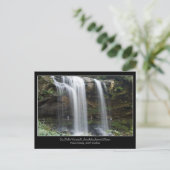 Droge Herfsten Waterval Briefkaart (Staand voorkant)
