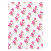 Droge kerstroze poinsettia en goudbloem tafelkleed (Voorkant)