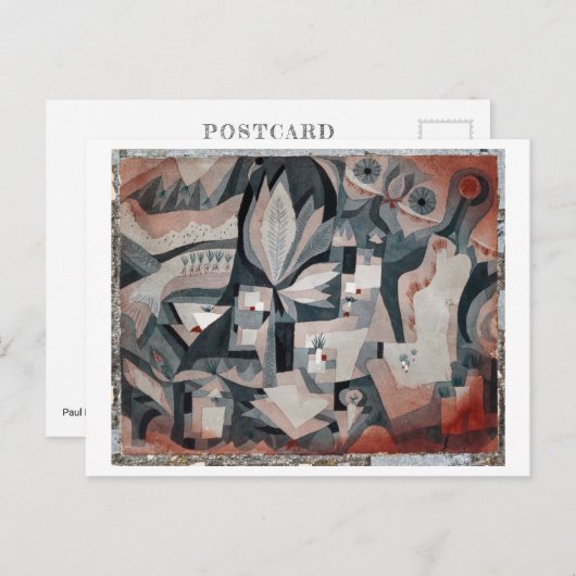 Droge koelere tuin | Paul Klee | Briefkaart (Voorkant / Achterkant)