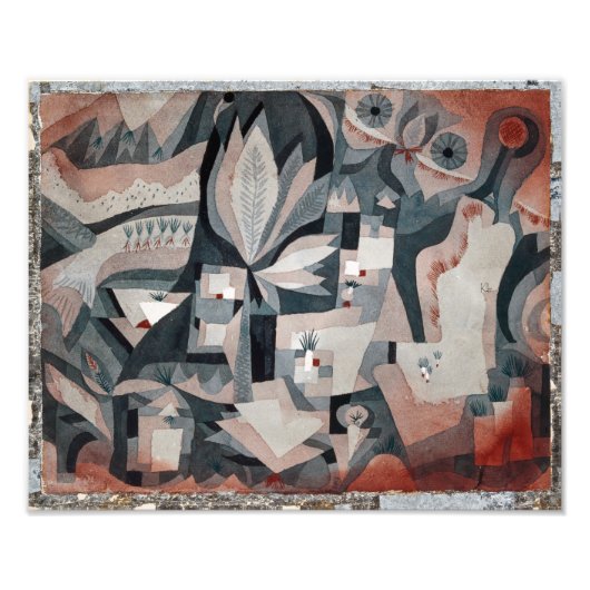 Droge koelere tuin | Paul Klee | Foto Afdruk (Voorkant)