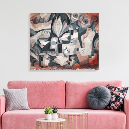 Droge Koeltuin | Paul Klee | Canvas Afdruk (Insitu (Woonkamer))