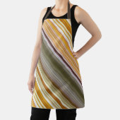 Droge maïs geel en olijf groene streep schort (Insitu)