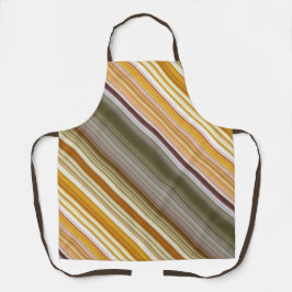 Droge maïs geel en olijf groene streep schort
