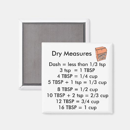 Droge metingen VIERKANTE magneet (Voorkant / Achterkant)