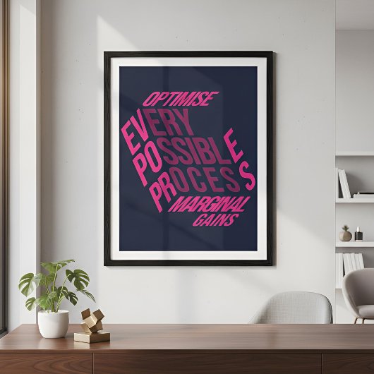 Droge Motivatie | Marginale Winsten | Midnight Ber Perfect Poster