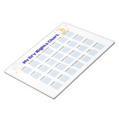 Droge Nachten Sticker Chart: Bedplassen Tracker, P Notitieblok (Schuin)