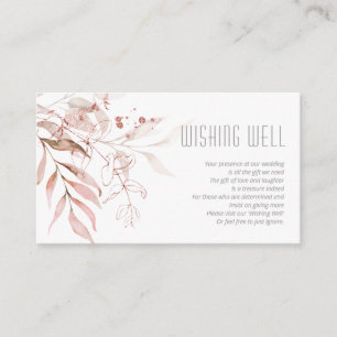 Droge oliage Wishing Well V2 Blush Pink ID817 Informatiekaartje