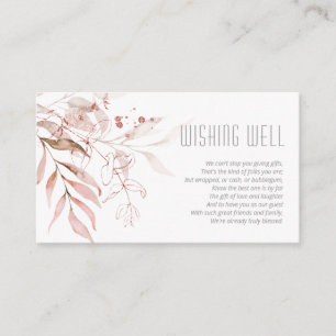 Droge oliage Wishing Well V3 Blush Pink ID817 Informatiekaartje