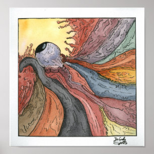 Droge Oog Poster