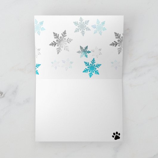 Droge Pitmas Feestdagen Kaart (Binnen)