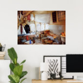 Droge reiniger - de wasruimte poster (Thuiskantoor)