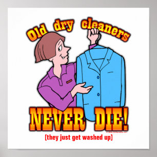 Droge Reinigingsmachines Poster