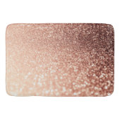 Droge Roos Gold Glitter - Perzikglazige werking Badmat (Voorkant)