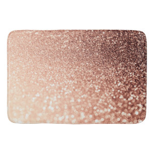 Droge Roos Gold Glitter - Perzikglazige werking Badmat
