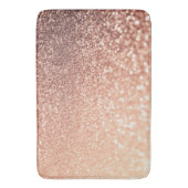 Droge Roos Gold Glitter - Perzikglazige werking Badmat (Voorkant Verticaal)