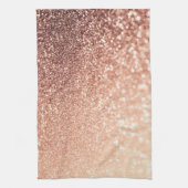 Droge Roos Gold Glitter - Perzikglazige werking Theedoek (Verticaal)