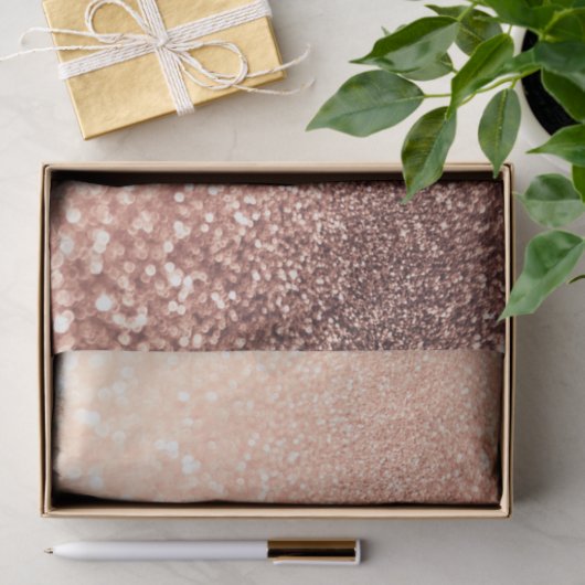 Droge Roos Gold Glitter - Perzikglazige werking Tissuepapier (Geschenk)