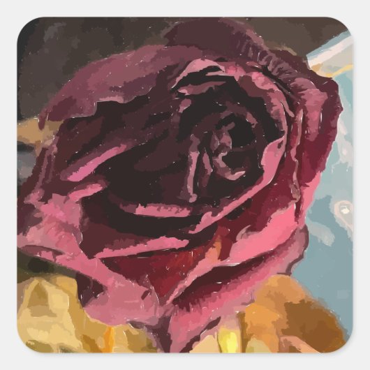 Droge Roos stickers (Voorkant)