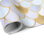Droge roosters en goudkleurige zeemeerminnen cadeaupapier (Rol Hoek)