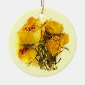 Droge Rozen Keramisch Ornament (Voorkant)