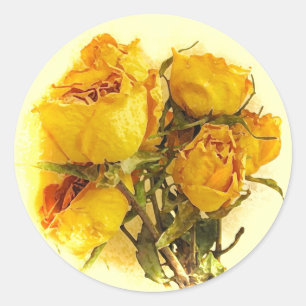 Droge Rozen Ronde Sticker