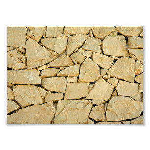 Droge steenwand foto afdruk