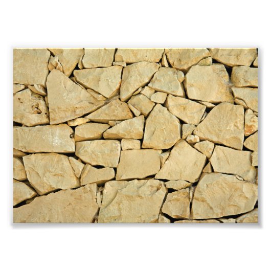 Droge steenwand foto afdruk (Voorkant)