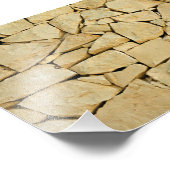 Droge steenwand foto afdruk (Hoek)