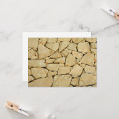 Droge steenwand kaart (Voorkant / Achterkant in situ)