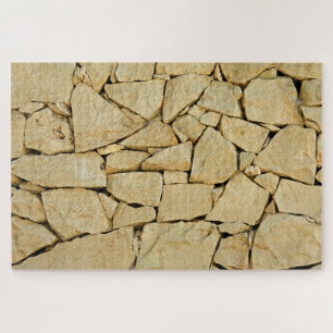 Droge steenwand legpuzzel