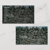 Droge steenwand visitekaartje (Voorkant / Achterkant)