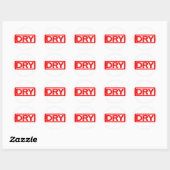 Droge stempel ronde sticker (Vel)