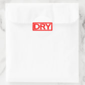 Droge stempel ronde sticker (Tas)
