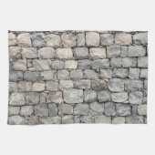 Droge Stenen Muur Excentriek Theedoek (Horizontaal)