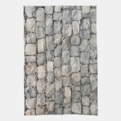 Droge Stenen Muur Excentriek Theedoek (Verticaal)
