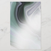 Droge Stusty Sage Agate Blank Stationery (Achterkant)