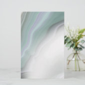 Droge Stusty Sage Agate Blank Stationery (Staand voorkant)