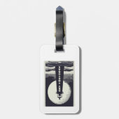 Droge Tortugas Florida vuurtoren maan Bagagelabel (Achterkant verticaal)