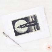 Droge Tortugas Florida vuurtoren maan Rechthoekige Sticker (Envelop)