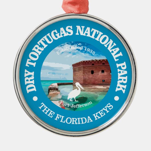 Droge Tortugas NP2 Metalen Ornament (Voorkant)