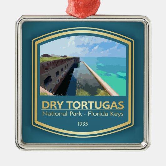 Droge Tortugas NP (PF1) Metalen Ornament (Voorkant)