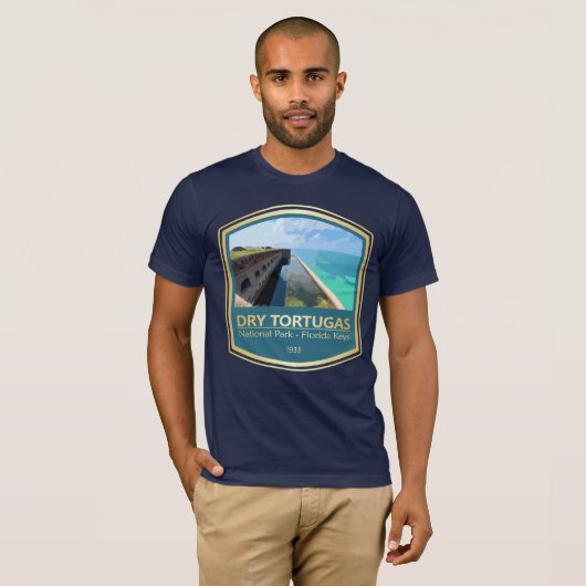 Droge Tortugas NP (PF1) T-shirt (Voorkant volledig)