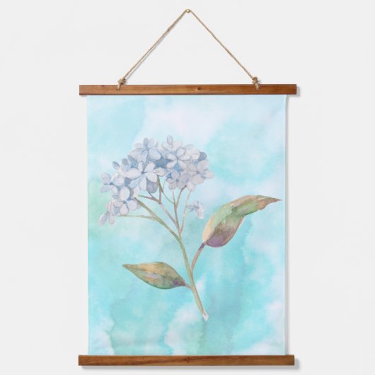 Droge Waterverf Hydrangea Hangend Wandkleed (Voorkant)