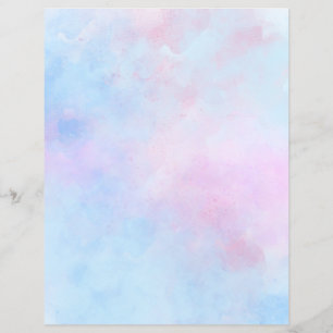 Droge Waterverf Roze Blauw Scrapbook Paper