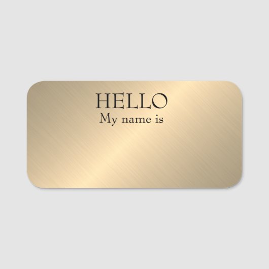 Droge wissing opnieuw te gebruiken Hallo geborstel Naamplaatje (Voorkant)