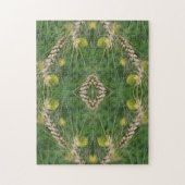 Droge zomergras Abstract Legpuzzel (Verticaal)